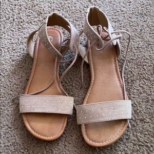 Tan sandals